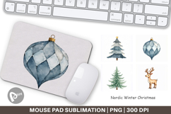 Nordic Winter Christmas Mouse Pad Product Image 1