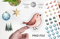 Nordic Winter Christmas Sticker Product Image 1