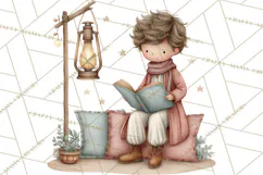 Hygge Nordic Winter Deer Rabbit Clip Art PNG Graphics Product Image 5