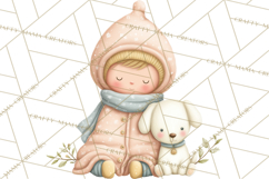 Hygge Nordic Winter Deer Rabbit Clip Art PNG Graphics Product Image 4