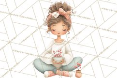 Hygge Nordic Winter Deer Rabbit Clip Art PNG Graphics Product Image 5