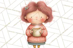 Hygge Nordic Winter Deer Rabbit Clip Art PNG Graphics Product Image 5