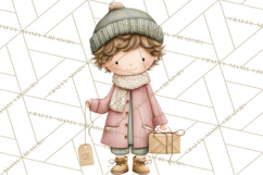 Hygge Nordic Winter Deer Rabbit Clip Art PNG Graphics Product Image 3