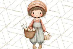 Hygge Nordic Winter Deer Rabbit Clip Art PNG Graphics Product Image 3