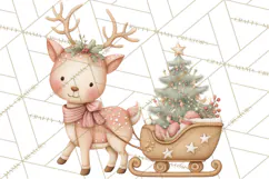 Hygge Nordic Winter Deer Rabbit Clip Art PNG Graphics Product Image 4