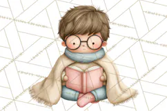 Hygge Nordic Winter Deer Rabbit Clip Art PNG Graphics Product Image 4