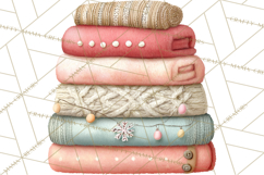 Hygge Nordic Winter Deer Rabbit Clip Art PNG Graphics Product Image 3