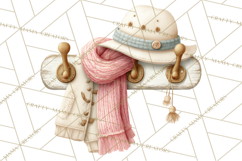 Hygge Nordic Winter Deer Rabbit Clip Art PNG Graphics Product Image 2