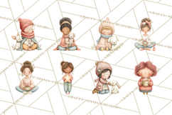 Hygge Nordic Winter Deer Rabbit Clip Art PNG Graphics Product Image 5