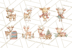 Hygge Nordic Winter Deer Rabbit Clip Art PNG Graphics Product Image 3