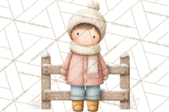 Hygge Nordic Winter Deer Rabbit Clip Art PNG Graphics Product Image 4