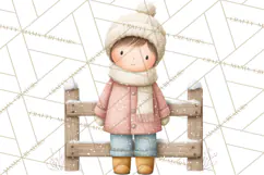 Hygge Nordic Winter Deer Rabbit Clip Art PNG Graphics Product Image 4