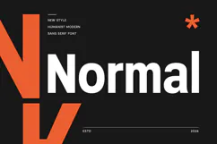 Normal - Humanist Modern Sans Serif Font Product Image 1