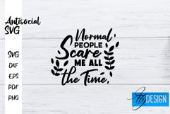 Antisocial Quotes SVG | Sarcastic Quotes|Funny Quotes Design Product Image 1
