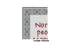 Normal people scare me funny quote cross stitch pattern - Tango Stitch