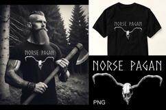 Norse Pagan PNG T-shirt design Skull transparent PNG Product Image 1