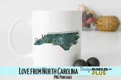 Love from North Carolina Sublimation PNG Product Image 1