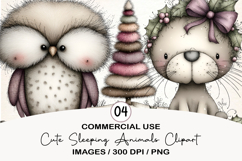 North Christmas Watercolor Clipart Product Image 1