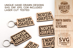 North Dakota SVG, North Dakota keychain, Keychain svg Product Image 4
