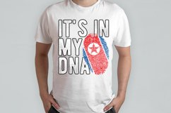 It&#039;s in my DNA North Korea Flag Fingerprint PNG Sublimation Product Image 2