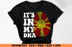 It's in my DNA North Macedonia Flag Fingerprint Sublimation Product Image 2