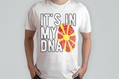 It's in my DNA North Macedonia Flag Fingerprint PNG Product Image 2