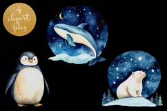 Cute Arctic Animals Clipart - 4 PNG Files Product Image 3