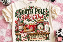 North Pole Baking Dept PNG | Where Calories Don’t Count Png Product Image 1