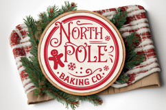 North Pole Baking Co Round SVG Ornament Product Image 5
