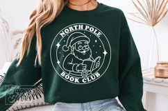 North Pole Book Club SVG PNG - Christmas Book Lover Girl Product Image 3