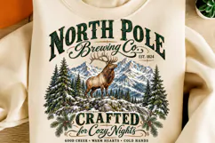 North Pole Brewing Co PNG | Crafted for Cozy Nights Vintage Product Image 4
