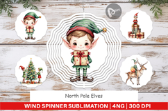 Wind Spinner North Pole Elves Product Image 1