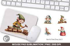 Mouse Pad North Pole Elves Product Image 1
