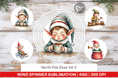 Wind Spinner North Pole Elves Product Image 1