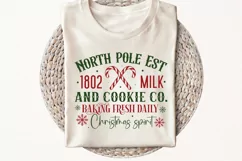 North Pole Est 1802 Milk And SVG ,Christmas SVG Design Product Image 3