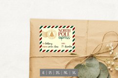 North Pole Express Gift Tag Stickers Christmas Product Image 1