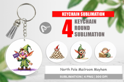 North Pole Mailroom Mayhem Keychain Product Image 1