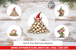 North Pole Mailroom Wind Spinner Product Image 1