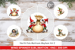 North Pole Mailroom Wind Spinner Product Image 1