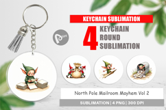 North Pole Mailroom Mayhem Keychain Product Image 1