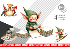 North Pole Mailroom Mayhem Clipart Product Image 1