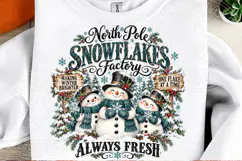 North Pole Snowflakes Factory Always Fresh Christmas Snowman Product Image 2