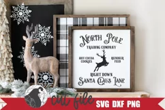 North Pole Trading Company SVG, Christmas Sign SVG Product Image 2