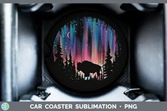 GorgeousNorthern Lights Car Coaster design.