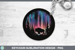 GorgeousNorthern Lights Keychain design.