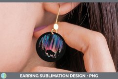 GorgeousNorthern Lights Round Earrings design.