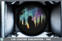 GorgeousNorthern Lights Car Coaster design.
