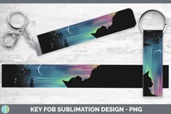 GorgeousNorthern Lights Key Fob design.