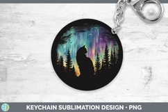 GorgeousNorthern Lights Keychain design.