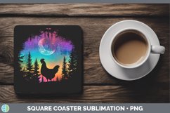GorgeousNorthern Lights Square Coaster design.